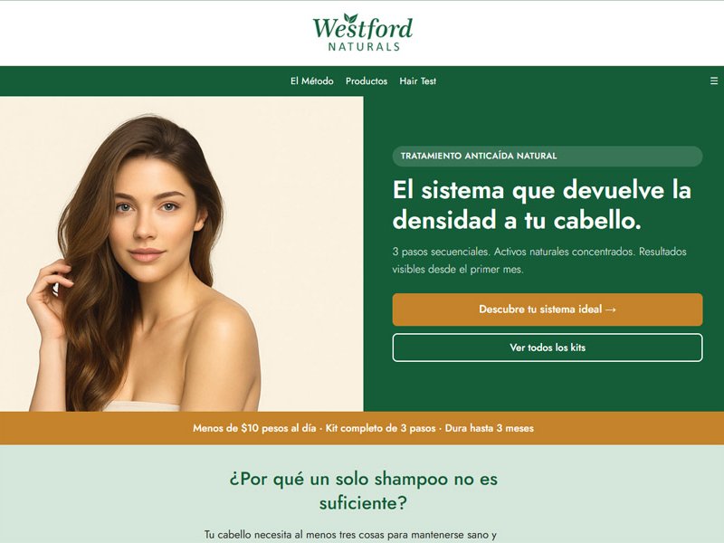 Sitio web de Westford Naturals